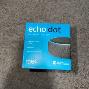 Amazon Echo Dot with Alexa - Blue Box